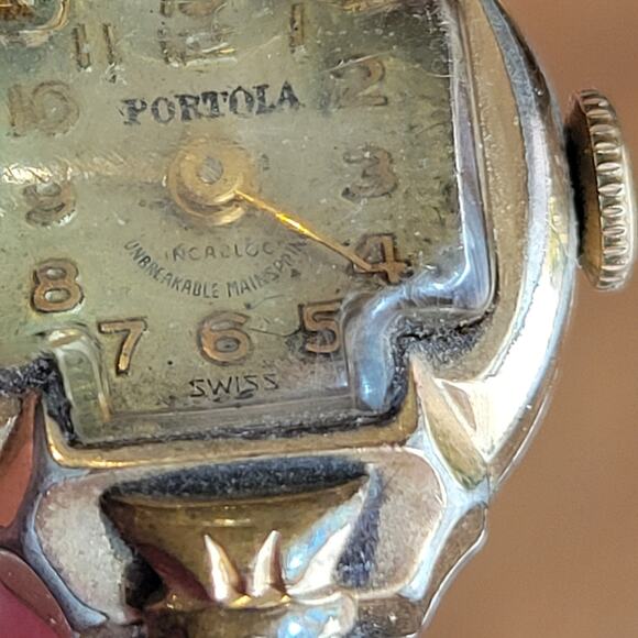 Vintage Portola Ladies Swiss Watch. Gold plated front - Picture 12 of 13